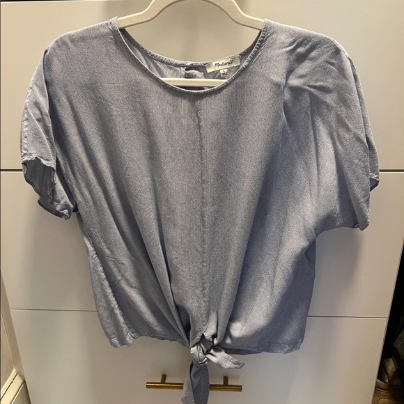 Madewell Tie Front Top - Picture 3 of 5